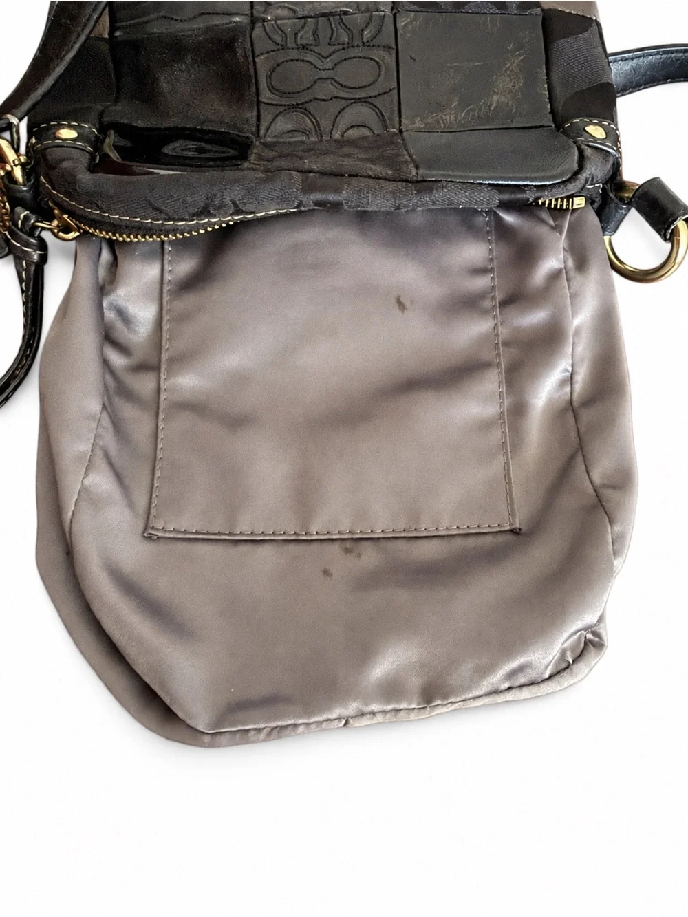 2008 COACH Hamptons Black Patchwork Crossbody 12485 Y2K Limited Edition